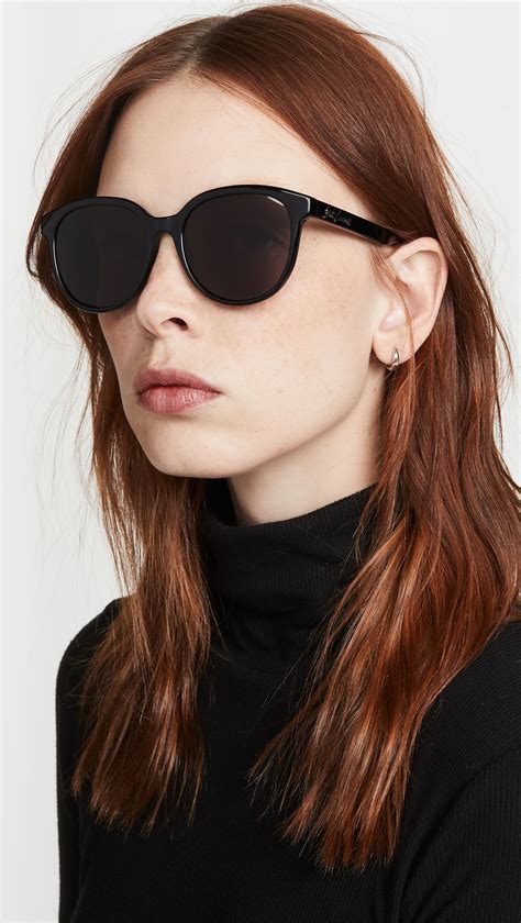 yves saint laurent sunglasses round|who makes ysl sunglasses.